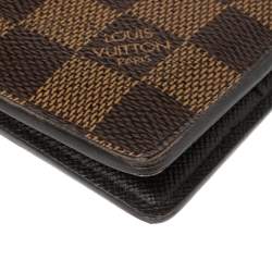 Louis Vuitton Damier Ebene Canvas Wallet