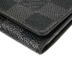 مملوكة مسبقًا حافظو بطاقات لوي فيتون "انفيلوب كارت دو فيزيت" كانفاس داميه كرافيت