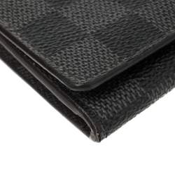 مملوكة مسبقًا حافظو بطاقات لوي فيتون "انفيلوب كارت دو فيزيت" كانفاس داميه كرافيت