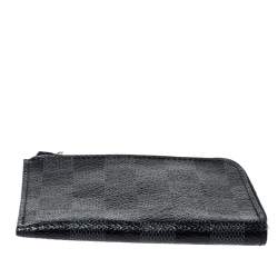 مملوكة مسبقًا محفظة نقود معدنية لوي فيتون سحاب كانفاس دامييه غرافيت 