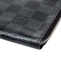 مملوكة مسبقًا محفظة نقود معدنية لوي فيتون سحاب كانفاس دامييه غرافيت 