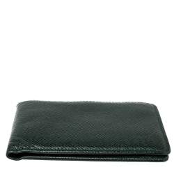 مملوكة مسبقًا محفظة لوى فيتون متعددة جلد تايغا خضراء 