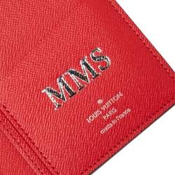 مملوكة مسبقًا Louis Vuitton Blue/Red Taiga Leather Brazza Wallet 