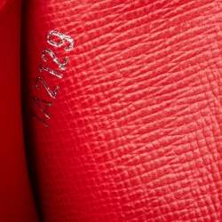 مملوكة مسبقًا Louis Vuitton Blue/Red Taiga Leather Brazza Wallet 