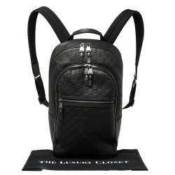 Louis Vuitton Black Damier Infini Leather Michael Backpack 