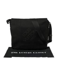 Pre Owned Louis Vuitton Black Damier Geant Canvas Messenger Bag