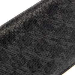 Pre Owned Louis Vuitton Damier Graphite Canvas Brazza Wallet