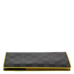 Pre Owned Louis Vuitton Damier Graphite Canvas Brazza Wallet