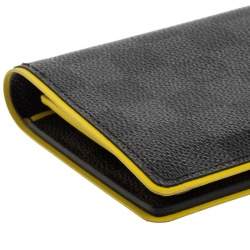 Pre Owned Louis Vuitton Damier Graphite Canvas Brazza Wallet