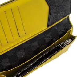 Pre Owned Louis Vuitton Damier Graphite Canvas Brazza Wallet