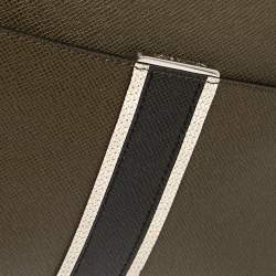 مملوكة مسبقًا Louis Vuitton Steppe Ardoise Taiga Leather Anton PM Bag