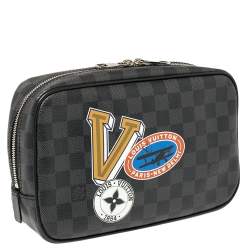 Louis Vuitton Damier Graphite Canvas LV League Toilet Pouch GM