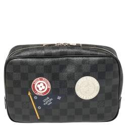 Louis Vuitton Damier Graphite Canvas LV League Toilet Pouch GM