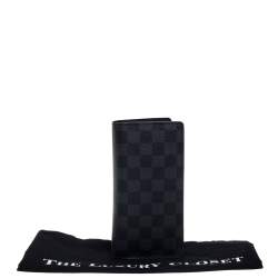 Pre Owned محفظة لوى فيتون برازا كانفاس غرافيتى دامييه 