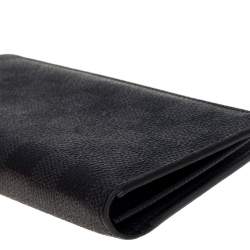 Pre Owned محفظة لوى فيتون برازا كانفاس غرافيتى دامييه 