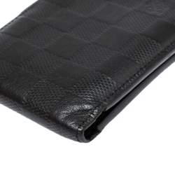 Pre Owned محفظة لوي فيتون متعددة الفتحات جلد دامييه إنيفيني أسود