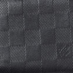 Pre Owned محفظة لوي فيتون متعددة الفتحات جلد دامييه إنيفيني أسود