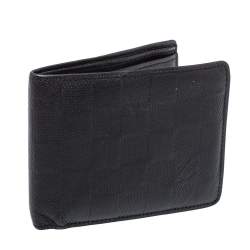 Pre Owned محفظة لوي فيتون متعددة الفتحات جلد دامييه إنيفيني أسود