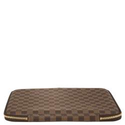 Pre Owned Louis Vuitton Damier Ebene Canvas Horizon Laptop Sleeve