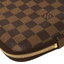 Pre Owned Louis Vuitton Damier Ebene Canvas Horizon Laptop Sleeve