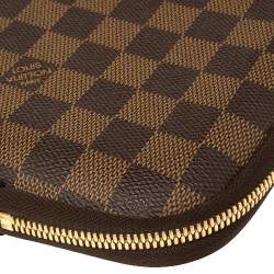 Pre Owned Louis Vuitton Damier Ebene Canvas Horizon Laptop Sleeve