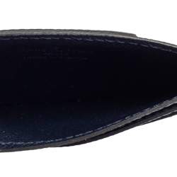 مملوكة مسبقًا Louis Vuitton Blue Marine Epi Leather Neo Porte Cartes Card Holder