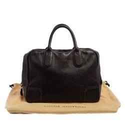 Pre Owned Louis Vuitton Marron Fonce Siwa Leather Soft Briefcase