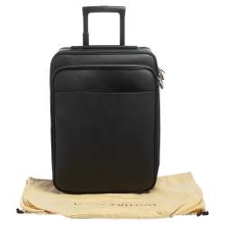 Pre Owned Louis Vuitton Black Taiga Leather Pegase Legere 55 Business Suitcase