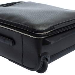 Pre Owned Louis Vuitton Black Taiga Leather Pegase Legere 55 Business Suitcase