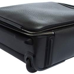 Pre Owned Louis Vuitton Black Taiga Leather Pegase Legere 55 Business Suitcase