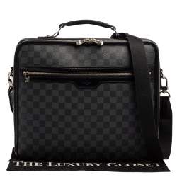 Pre Owned Louis Vuitton Damier Graphite Canvas Steeve Briefcase Bag