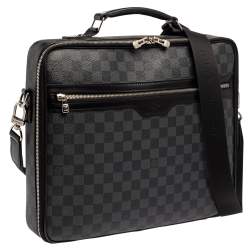Pre Owned Louis Vuitton Damier Graphite Canvas Steeve Briefcase Bag