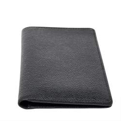 Pre Owned Louis Vuitton Black Taiga Leather Long Wallet
