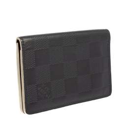 Pre Owned Louis Vuitton Navy Damier Infini Leather Pocket Organiser