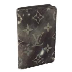 Pre Owned Louis Vuitton Grey Galaxy Monogram Canvas Multiple Bifold Wallet