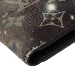 Pre Owned Louis Vuitton Grey Galaxy Monogram Canvas Multiple Bifold Wallet