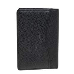مملوكة مسبقًا Louis Vuitton Black Taiga Leather Pocket Organizer
