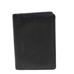 مملوكة مسبقًا Louis Vuitton Black Taiga Leather Pocket Organizer