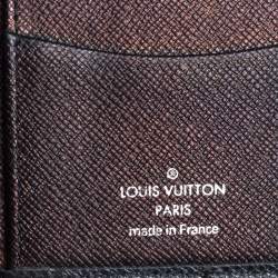 مملوكة مسبقًا Louis Vuitton Black Taiga Leather Pocket Organizer