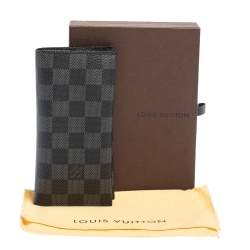 Pre Owned Louis Vuitton Damier Graphite Canvas Long Bifold Wallet