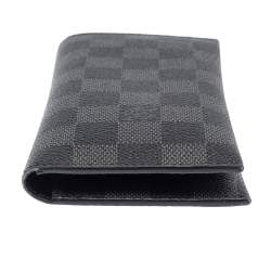 Pre Owned Louis Vuitton Damier Graphite Canvas Long Bifold Wallet