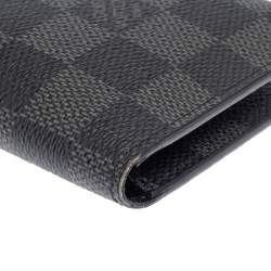 Pre Owned Louis Vuitton Damier Graphite Canvas Long Bifold Wallet