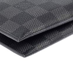 Pre Owned Louis Vuitton Damier Graphite Canvas Long Bifold Wallet