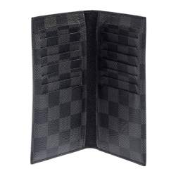 Pre Owned Louis Vuitton Damier Graphite Canvas Long Bifold Wallet