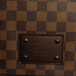 Pre Owned حقيبة ماسنجر لوي فيتون بروكلين كانفاس دامييه إيبين متوسطة