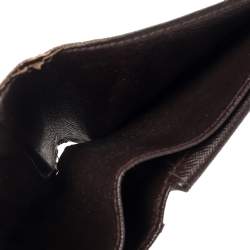 مملوكة مسبقًا محفظة لوي فيتون طية مزدوجة كانفاس مقوى دامييه أيبين