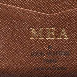 Pre Owned مفكرة جيب لوي فيتون كانفاس مونوغرامية