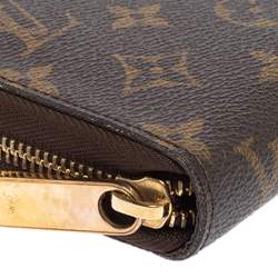 Pre Owned Louis Vuitton Monogram Canvas Zippy Organizer