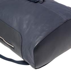 Louis Vuitton Navy Leather and Nylon V Line Pulse Backpack 