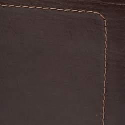 Pre Owned Louis Vuitton Dark Brown Utah Leather Bifold Wallet